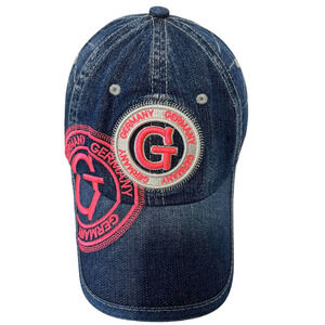 Robin Ruth Germany Denim Trucker Baseball Hat Cap Adjustable Strap